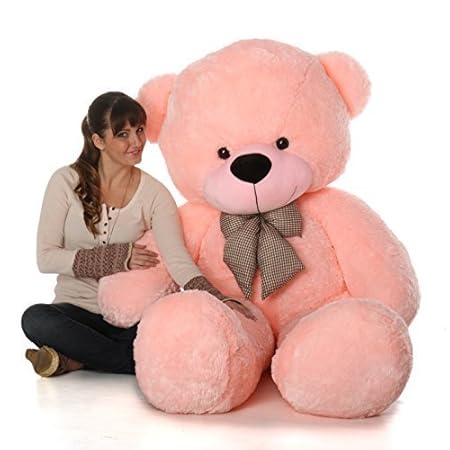 Hugging Teddy Bear Toy (5 Feet, Pink)