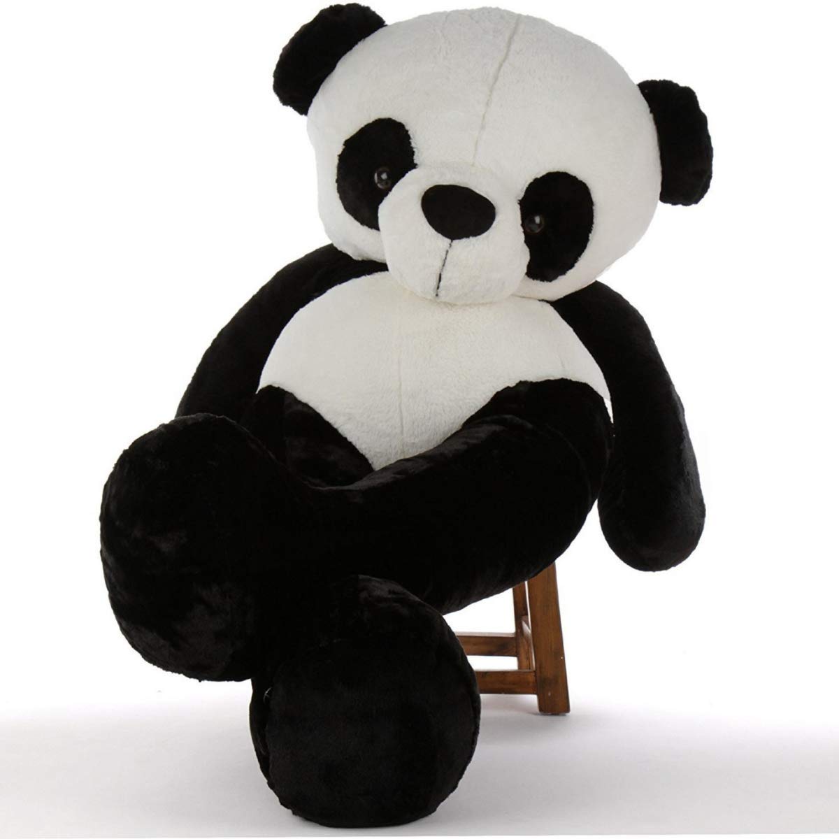 5-FT White& Black Panda Giant Teddy Bear Soft, Plush, Cuddly Stuffed Animal For Kids, Birthdays, Anniversaries, Valentine'S Day,Special Occasions Large Huggable