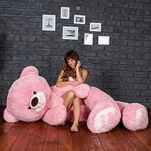 Hugging Teddy Bear Toy (5 Feet, Pink)