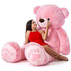 Hugging Teddy Bear Toy (5 Feet, Pink)