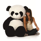 5-FT White& Black Panda Giant Teddy Bear Soft, Plush, Cuddly Stuffed Animal For Kids, Birthdays, Anniversaries, Valentine'S Day,Special Occasions Large Huggable