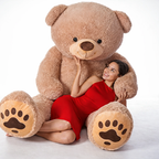 5-FT Hugging & Cuddling Teddy Bear for Girls, Teddy Bear Soft Gift